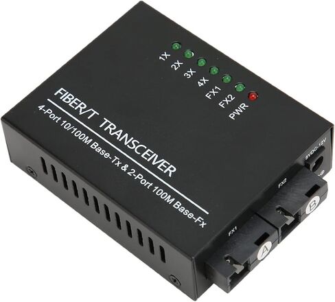 جهاز إرسال الألياف المدمج Keenso مع منفذ SC لتمديد شبكة Ethernet السريع ، والتوصيل والتشغيل ، ومؤشر LED لمراقبة الشبكة ، والمواد المعدنية (قابس الولايات المتحدة) in Saudi Arabia
