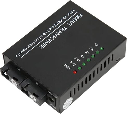 جهاز إرسال الألياف المدمج Keenso مع منفذ SC لتمديد شبكة Ethernet السريع ، والتوصيل والتشغيل ، ومؤشر LED لمراقبة الشبكة ، والمواد المعدنية (قابس الولايات المتحدة) in Saudi Arabia