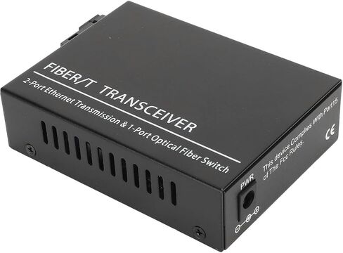 Keenso واحد الألياف الوضع الفردي مستقبلي الألياف Ethernet بنيت 1000 ميجابت في الثانية SC المنفذ البصري جهاز الإرسال والاستقبال البصري 100‑240V لشبكة تمديد (قابس الولايات المتحدة) in Saudi Arabia