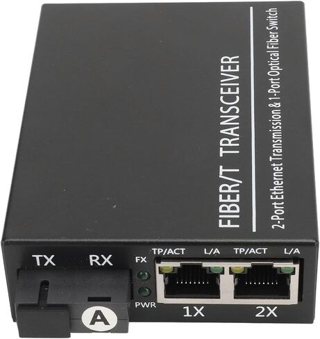 Keenso واحد الألياف الوضع الفردي مستقبلي الألياف Ethernet بنيت 1000 ميجابت في الثانية SC المنفذ البصري جهاز الإرسال والاستقبال البصري 100‑240V لشبكة تمديد (قابس الولايات المتحدة) in Saudi Arabia