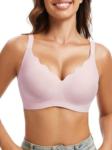 Plunge Bras for Women No Underwire Wireless Deep V Bralettes Soft T Shirt Sleep Bra with Bra Extenders Black S in Saudi Arabia