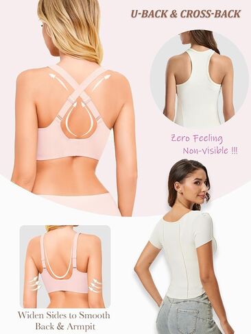 Plunge Bras for Women No Underwire Wireless Deep V Bralettes Soft T Shirt Sleep Bra with Bra Extenders Black S in Saudi Arabia