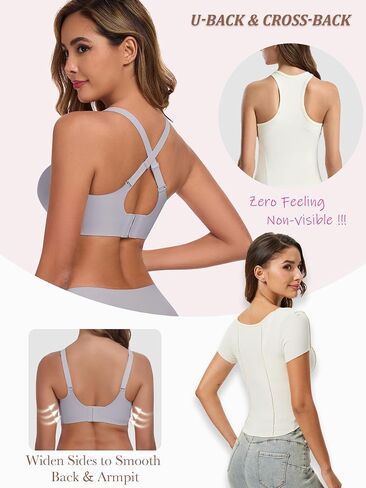 Plunge Bras for Women No Underwire Wireless Deep V Bralettes Soft T Shirt Sleep Bra with Bra Extenders Black S in Saudi Arabia