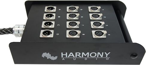Harmony Audio HA-SB1250 Pro Stage XLR Snake Cable Box 12 Channel - 50 Feet (8 Send, 4 Returns) in Saudi Arabia