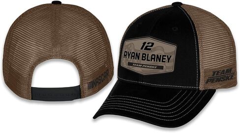 Ryan Blaney #12 NASCAR 2025 Adult Flag Patriotic Patch Mesh Snapback Hat Black in Saudi Arabia
