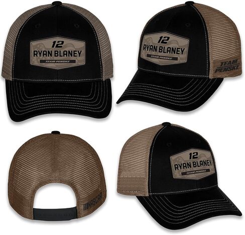 Ryan Blaney #12 NASCAR 2025 Adult Flag Patriotic Patch Mesh Snapback Hat Black in Saudi Arabia