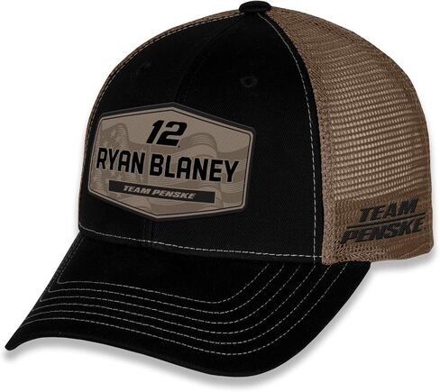 Ryan Blaney #12 NASCAR 2025 Adult Flag Patriotic Patch Mesh Snapback Hat Black in Saudi Arabia