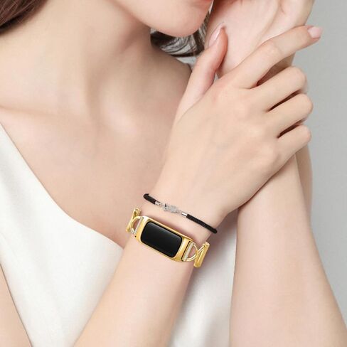 Hopply X-Shape Band Compatible with Fitbit Charge 6/Charge 5 Bands for Wmen Men, Stainless Steel Metal Mesh Milanese Loop Adjustable Strap Replacement for Fitbit Charge 6/Charge 5 Advanced Fitness & Health Trackers in Kuwait