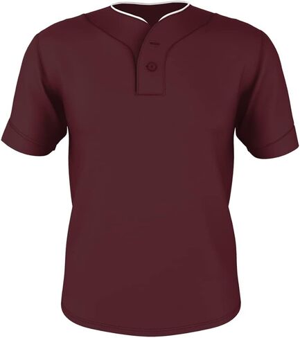 Alleson Athletic 52MTHJ - Two Button Mesh Baseb - 2XL - CR/WH in Saudi Arabia