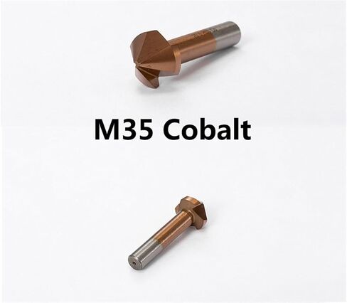Chamfer Countersink Drill Bits 6.3-40mm 3 Flutes 90 Degree 1Pcs(M2 Titanium Coated,40mm) in Saudi Arabia
