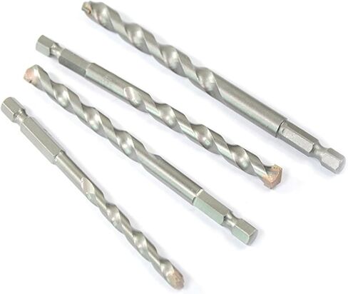 Masonry Drill Bits Tungsten Carbide Tipped Concrete Brick Stone Drilling Set Size 4/5/6/8/10mm Quick Change Hex Shank(5mm(1PC)) in Saudi Arabia