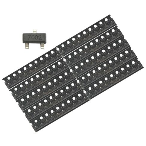 100pcs 2n7002 702 7002 SOT-23 N-channel 60v 115ma mosfet in Saudi Arabia