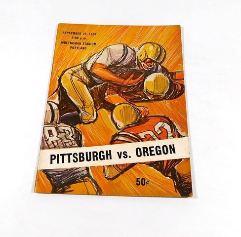 1964 Pittsburgh at Oregon College Football Program 9-26-64 - College Programs in Saudi Arabia