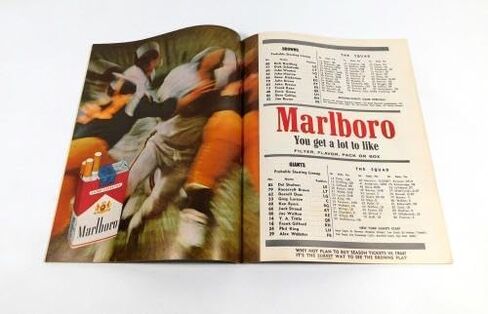 1963 عمالقة نيويورك في برنامج كليفلاند براونز لكرة القدم NFL 10-27-63-برامج اتحاد كرة القدم الأميركي in Saudi Arabia