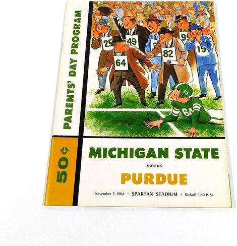1964 Purdue at Michigan State College Football Program 11-7-64 - College Programs in Saudi Arabia