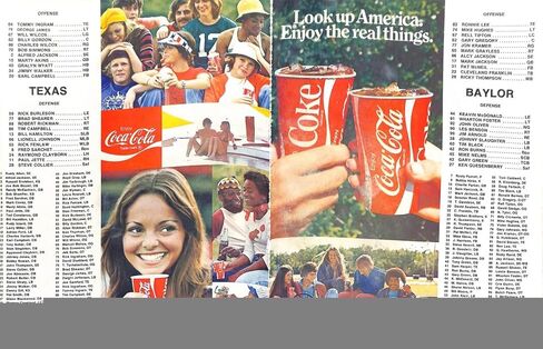 1975 Baylor Bears @ Texas Longhorns 11/8/75 Football Program 93098 - College Programs in Saudi Arabia