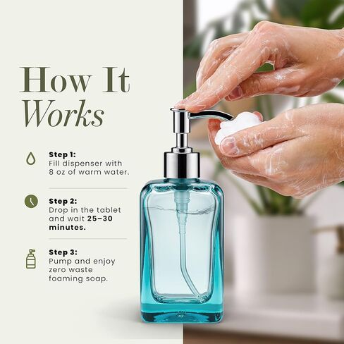 Foaming Hand Soap Refills Tablets – 10 Count | Moisturizing Hand Soap Foam Refill for Kitchen and Bathroom | Easy to Use, Soft & Fluffy Foam, Hand Wash Refill for Dispensers (Vanilla) in Saudi Arabia