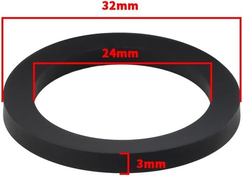 20PCS Black Rubber Flat Washers 32mm OD 24mm ID 3mm Thickness M24 Flat Washers for Water Butt Tap Faucet Pipe Valve Water Pipe Hose Bolt in Saudi Arabia