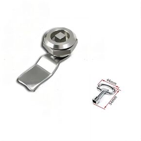 1 Set Stainless Steel MS705 Tool Lock with Rotating Tongue for Industrial Cabinet Cam Lock Electric Cabinet Locks(Plate Height 7mm-SUS) in Saudi Arabia