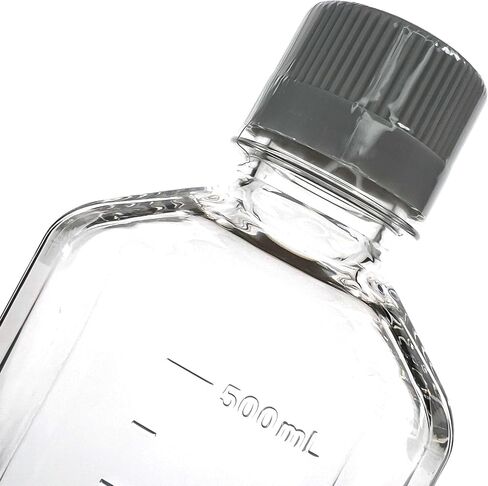 EISCO-حزمة من 24 ، 500 مل من زجاجات الوسائط PETG مع أغطية HDPE ، غير ستيري ، مربعة ، مقاومة للتسرب ، واضحة للعبث ، ومختبر ، مثالية للكواشف المختبرية ، المخازن المؤقتة ومعالجة الأدوية الحيوية in Kuwait