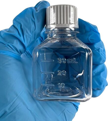 EISCO-حزمة من 24 ، 500 مل من زجاجات الوسائط PETG مع أغطية HDPE ، غير ستيري ، مربعة ، مقاومة للتسرب ، واضحة للعبث ، ومختبر ، مثالية للكواشف المختبرية ، المخازن المؤقتة ومعالجة الأدوية الحيوية in Kuwait