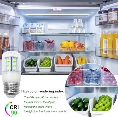 لمبة الثلاجة KEI D34L 5304511738 ، 3.5W 110V-130V مصابيح مصباح LED متوافقة مع ثلاجة فريجيديير ، استبدال لمصباح الأجهزة ، الضوء الأبيض ، 2 عبوة in Kuwait
