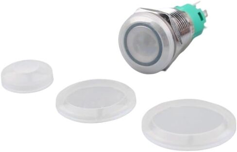 5Pcs 12mm 16mm 19mm 22mm 25mm Metal Push Button Switch Protection Cover Silicone Waterproof Dust Cap(19mm) in Saudi Arabia