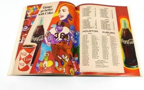 1969 Auburn vs Houston Astro Bonnet Bowl College Football Program 12-31-69-برامج الكلية in Saudi Arabia