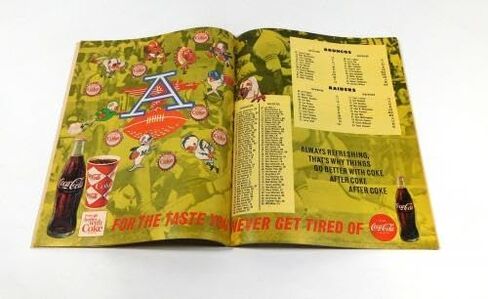 1966 Oakland Raiders at Denver Broncos AFL Football Program 11-20-66 - NFL Programs in Saudi Arabia