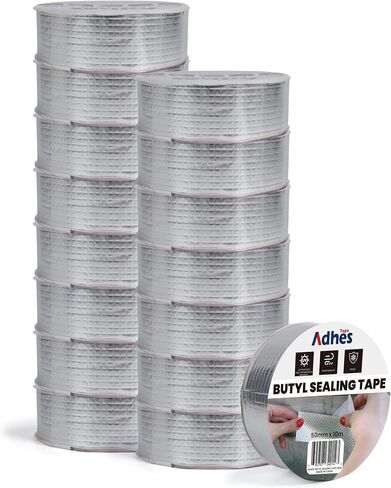 Adhes Butyl Sealing Tape 4 inch x 33feet, Waterproof Rubber Adhesive Repair Tape for Roof, Window, RV, Pipe, Gutter & Leak Fixing – Weatherproof & UV Resistant in Saudi Arabia