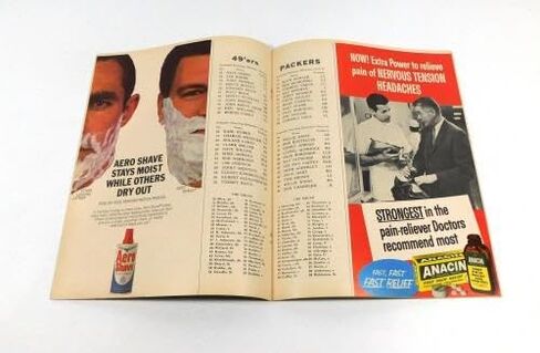1965 San Francisco 49ers at Bay Packers NFL Football Program 10-10-65 - NFL Programs in Saudi Arabia