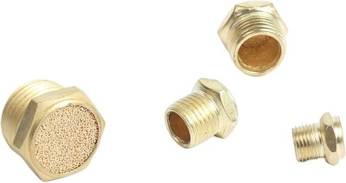 10pcs/الكثير من كاتم الصوت النحاسي الكلامية الكاتم الصوت 1/8 "Pt 1/4" PT 3/8 "PT 1/2" PT Thread Nove Nove Muchfler Connector (SLM-02) in Kuwait