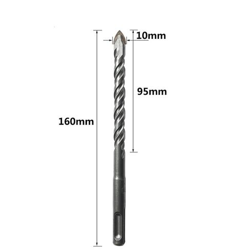 5PCS Glass Ceramic Tile Concrete Drill Bits Set 6/8/10/12mm Carbide Tipped SDS Plus 160mm Masonry Drill Bit(10mm(5PCS)) in Saudi Arabia