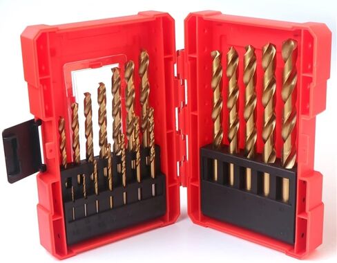 19PCS 1.0-10mm Drill Bits High Speed Steel M2 Fully Ground Twist Drill Bits for Cast Iron Metal Wood in Saudi Arabia