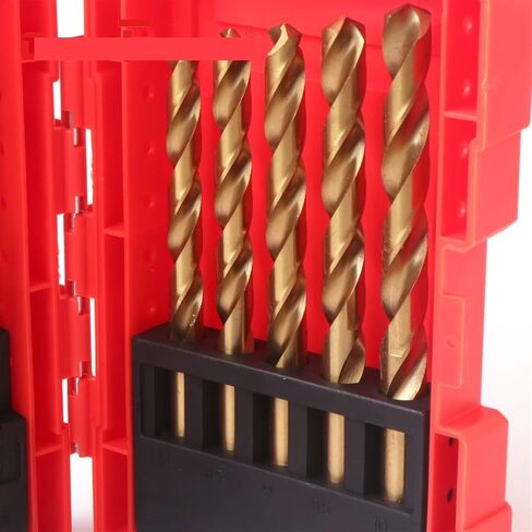 19PCS 1.0-10mm Drill Bits High Speed Steel M2 Fully Ground Twist Drill Bits for Cast Iron Metal Wood in Saudi Arabia