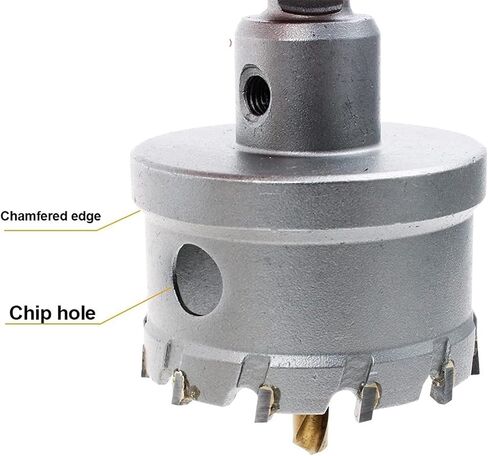 12-200mm Hole Saw Drill Bits Alloy Carbide Cobalt Steel Stainless Steel Plate Iron Metal Cutting Kit 1Pcs(44mm) in Saudi Arabia