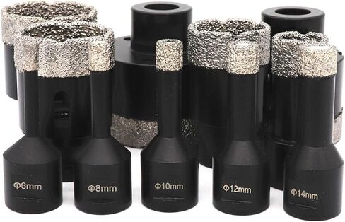 M14 Thread Drilling Core Bit Hole Saw Porcelain Tile Marble Stone Masonry Dry Vacuum Brazed Diamond Drill Bits 1Pcs(40mm) in Saudi Arabia