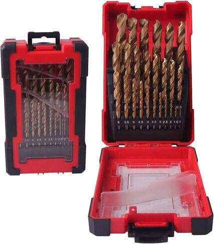 25pcs HSS M2 بتات مثقلة لبتات الحفر الخشبية المعدنية مجموعة 1.0 ~ 13 مم إكسسوارات أدوات الطاقة in Saudi Arabia