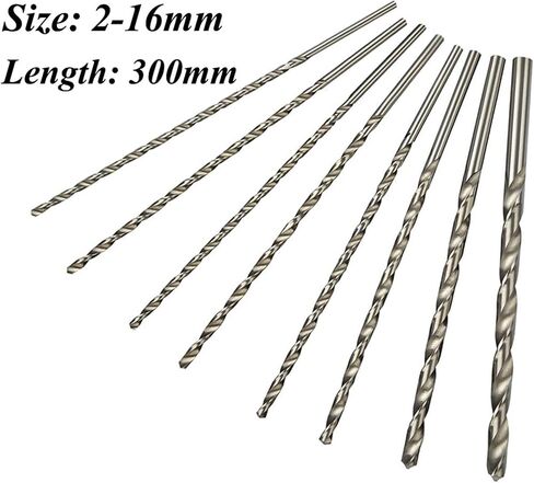 1PC 2mm-16mm Extra Long 300mm Metal Wood Plastic HSS Twist Drill Bit (2/3/3.5/4/4.5/5/5.5/6/6.5/7/8/9/10/11/12/13/14/15/16mm)(15mm) in Saudi Arabia