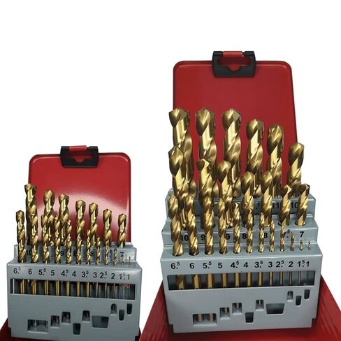 HSS M2 Coated Drill Bit 13/19/25PCS for Metal Woodworking Drilling Bits Set Power Tools Accessories(13PCS(1.5-6.5mm)) in Saudi Arabia