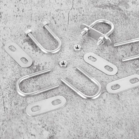 16 Pcs U Bolt, M6 Galvanized Steel U-Bolts with Nut for Automobiles Trailer, Ski Boat, Sailboat, Trailer, Industrial Parts (M6 x 20 mm x 50 mm) in Saudi Arabia