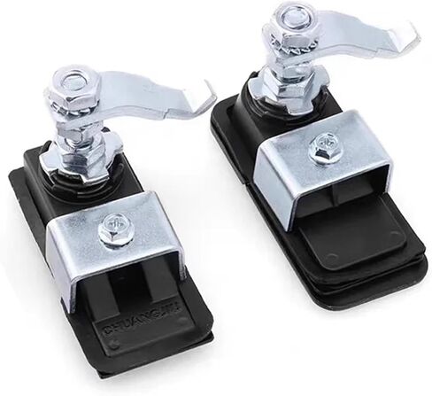 2pcs زنك سبيكة MS726 خزانة باب مجلس الوزراء زر التوزيع الصناعي قفل أقفال خزانة مسطحة (2pcs-Zinc-726-2) in Kuwait