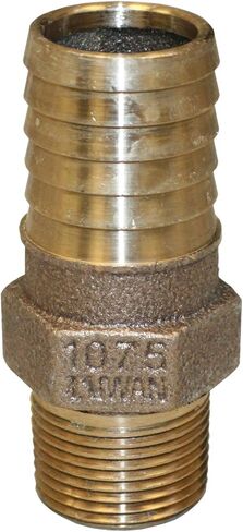 RBMANL1075 1 "× 3/4" محول ذكور برونزي بدون قوانين مع Hex ، 0.75 " in Saudi Arabia