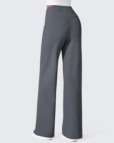 G4free Fleece سراويل مبطنة سراويل يوجا الساق مع جيوب غير رسمية عالي الخصر محيط 29 "/31"/33 " in Saudi Arabia