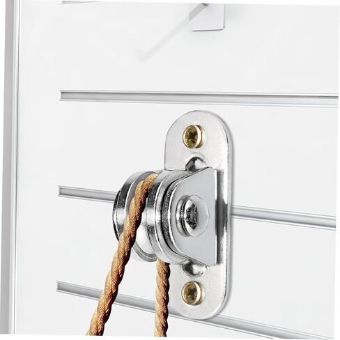 PRETYZOOM 2pcs Pulley Block Pulleys for Cable Idler Pulley Tackle Ceiling Pulley Mount Traction Trolley Pulley Small Pulley Lifting Wheels Hanging Wire Towing Wheel Silver Nickel-Plated Iron in Saudi Arabia