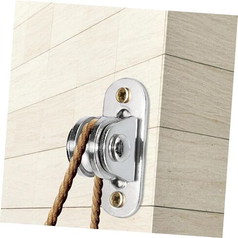PRETYZOOM 2pcs Pulley Block Pulleys for Cable Idler Pulley Tackle Ceiling Pulley Mount Traction Trolley Pulley Small Pulley Lifting Wheels Hanging Wire Towing Wheel Silver Nickel-Plated Iron in Saudi Arabia