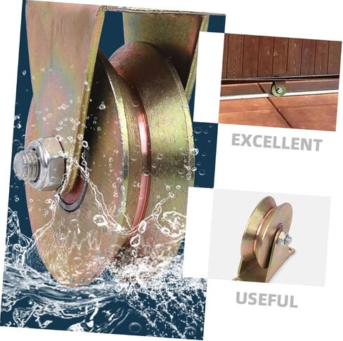 Cabilock Ceiling Pulley System Heavy-Duty V-Type Track Wheel for Smooth Lifting and Cable Rope Attachment for Industrial and Home Use Steel Construction in Kuwait