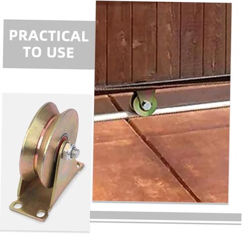 Cabilock Ceiling Pulley System Heavy-Duty V-Type Track Wheel for Smooth Lifting and Cable Rope Attachment for Industrial and Home Use Steel Construction in Kuwait
