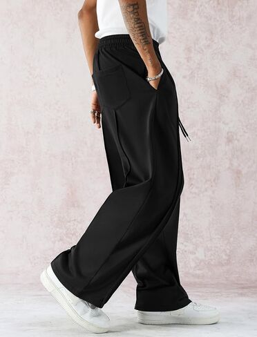 Zaful Mens Wide Leg Spectants غير رسمية مستقيمة شرف فضفاضة فضفاضة تعرق سراويل مسار التمرين الأساسي مع جيوب in Kuwait