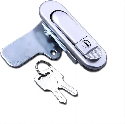 2PCS Zinc Alloy AB303 Plane Button Lock Distribution Box Cabinet Door Locks Industrial Machinery and Equipment(2pcs-with Key) in Saudi Arabia